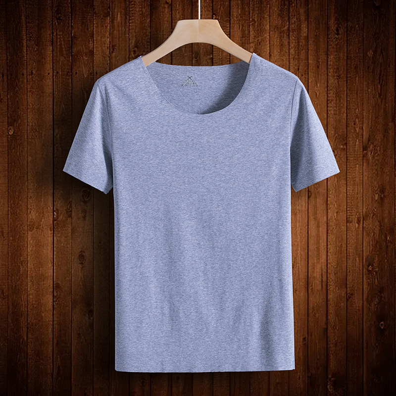 Seamless Short-Sleeved T-Shirt for Men, Pure Cotton, Summer Slim-Fit Undershirt, Non-Deformable, All-Cotton, Seamless Base Shirt Seamless Short-Sleeved T-Shirt for Men, Pure Cotton, Summer Slim-Fit Undershirt, Non-Deformable, All-Cotton, Seamless Base Shirt