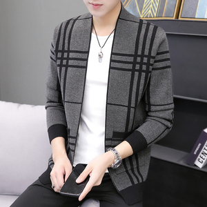 春秋季外穿男士韩版潮流毛衣开衫