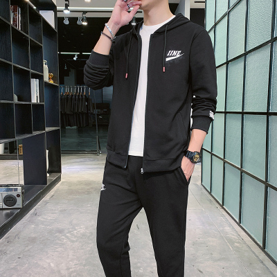 秋季男士韩版潮流工装夹克套装