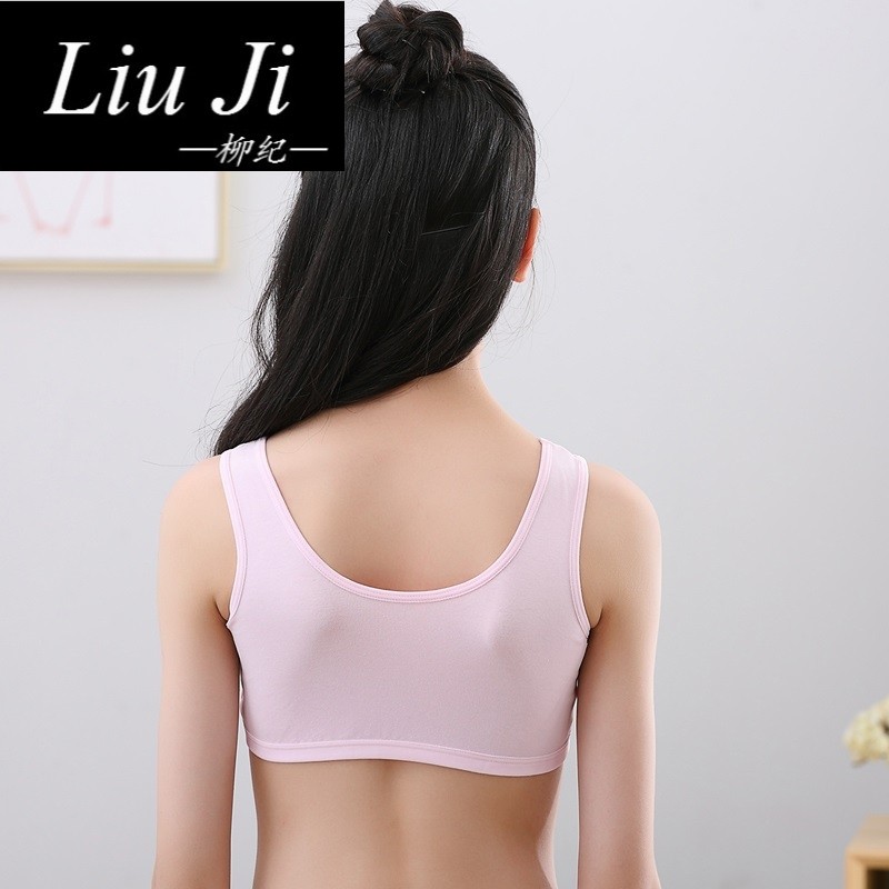 Liu Ji children's underwear female bra 10-12 year old girl vest cotton 9-13-15 small luxury girl