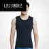 Liu Ji thanh niên nam rộng vai áo thể thao căng thoáng khí hấp thụ ẩm áo giữa và vest cotton cũ - Áo vest Áo vest