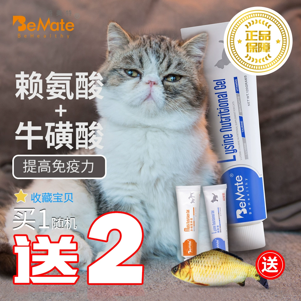 BeMate melamine catamine kem lysine cat ammonia 120g ngăn ngừa mũi mèo kem dưỡng chất mèo hắt hơi nước mắt - Cat / Dog Health bổ sung sữa cho chó mẹ