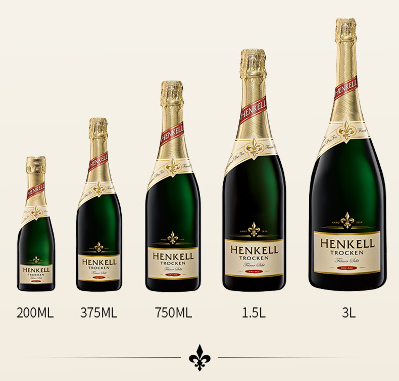 国际金奖 德国进口 HENKELL 香槟起泡酒 200ml*4支 图12
