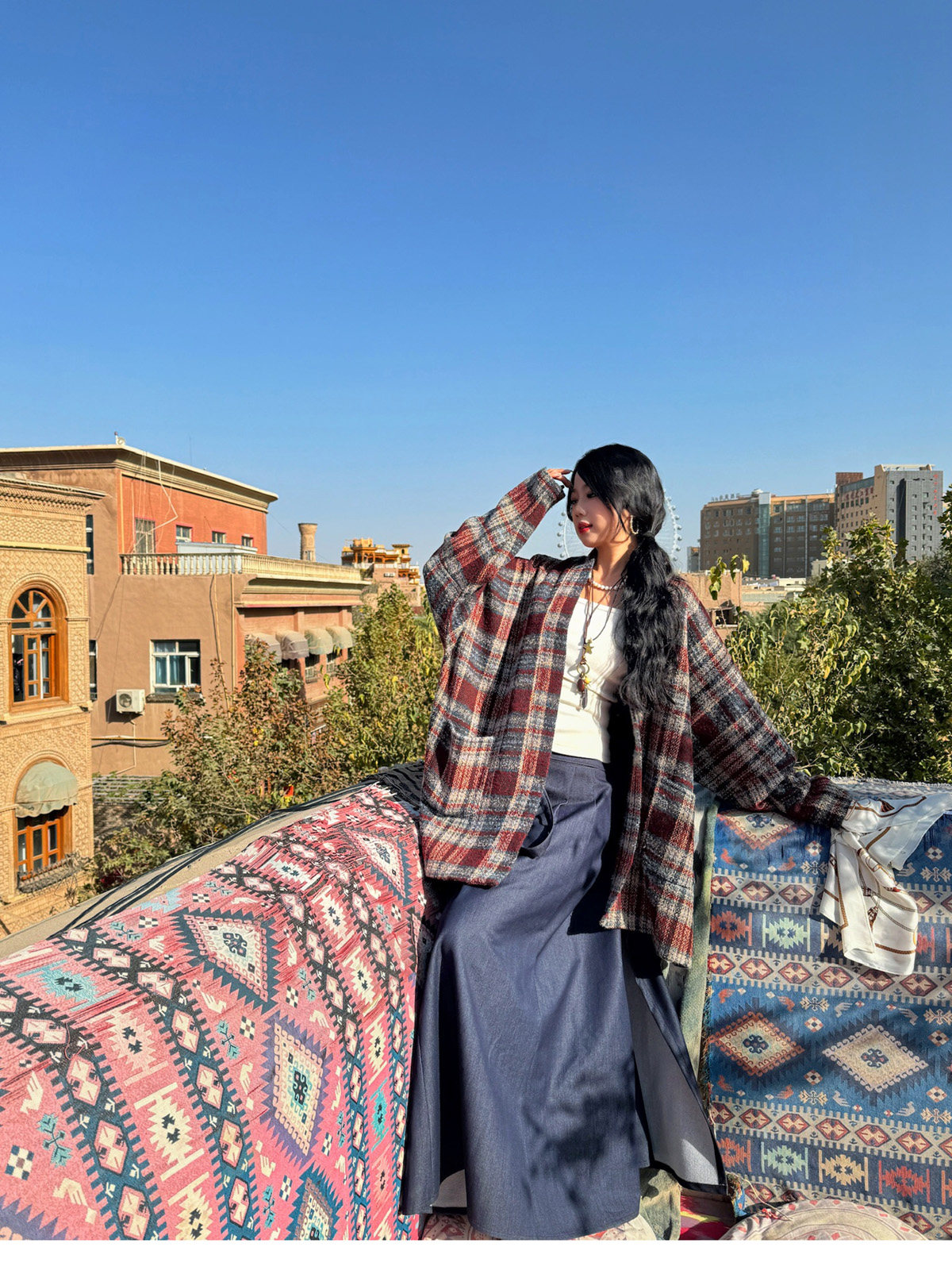 китайский костюм 梦唐记时光线条大码汉服胖mm改良高端加肥加大秋冬飞机袖八破裙