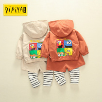 Childrens clothing boys autumn suit 2019 new autumn baby Western style two-piece set spring and autumn baby 0-1-3 years old tide 2