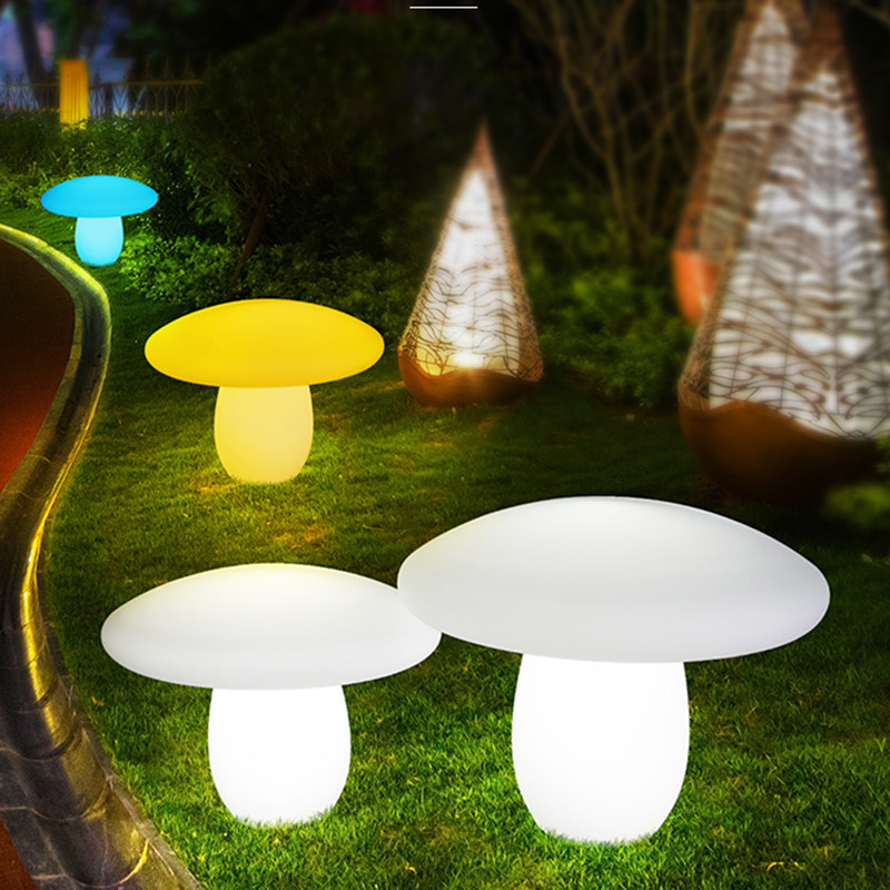 Villa Courtyard LED Shining Mushrooms Light Lawn Garden Solar outdoor View lamp Waterproof decorative insert buried lamp