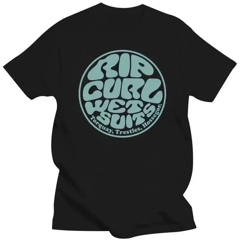 Лето мужчин St футболки RIP curl принт мода хлопок короткий SL