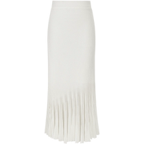 ZHIZHI A touch of wind French knitted skirt for women 2024 autumn new temperament slim fishtail skirt