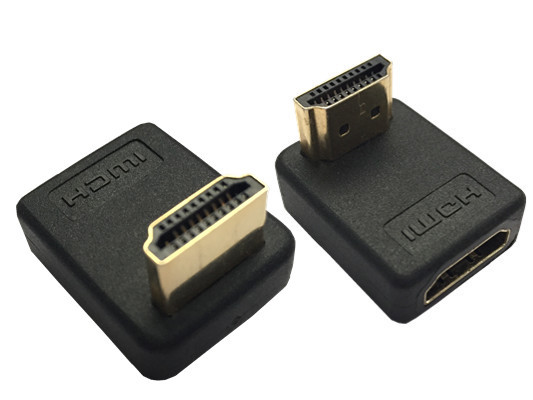 HDMI adapter gold-plated HDMI male to female 90 degree male to female hdmi elbow inverted buckle conversion head