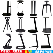 Light luxury to shorten sofa glass foot rock marble wood corner tea few legs support legs