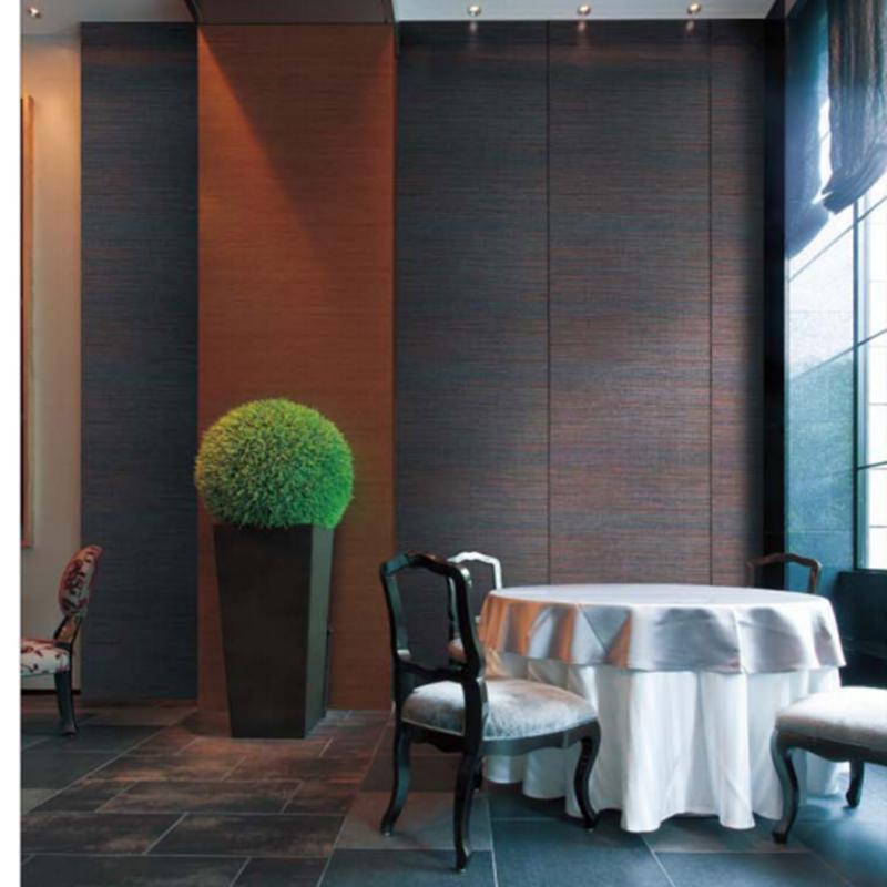Japan Import wallpaper New Cobi wallpaper Blue meticulously straw woven wallpaper Background wall Dining Hall Wallpaper sw7079