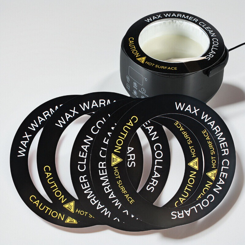 Wax Collars for Wax Pot Beauty Hot Wax Machine Anti-Dirt Rings Paper Square Round Anti-Dirt Rings 10 Pieces Wax Collars for Wax Pot Beauty Hot Wax Machine Anti-Dirt Rings Paper Square Round Anti-Dirt Rings 10 Pieces