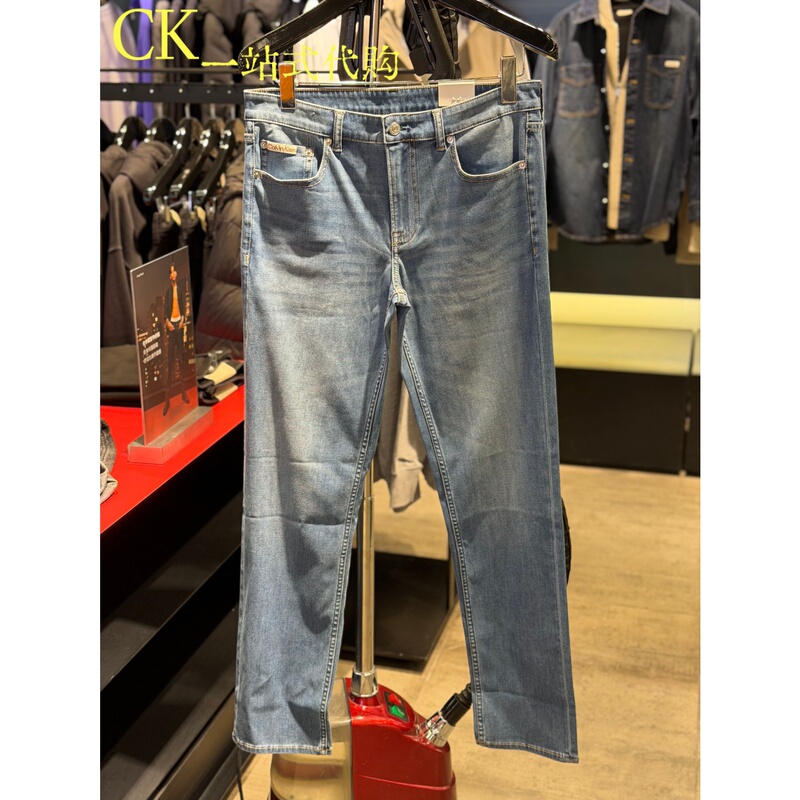 Calvin Klein/Ck Jeans Men's 2026 Spring Fashion Casual Slim Fit Washed Jeans 4Rf960G Calvin Klein/Ck Jeans Men's 2026 Spring Fashion Casual Slim Fit Washed Jeans 4Rf960G