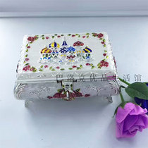 Eurostyle first decorated box Russian princess with lock with mirror ornament box large capacity containing box palace castle rose