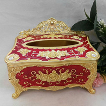Russian paper towels box European-style enamel color extraction paper box Idea New wedding home hotel Fashion paper towel cylinder containing box