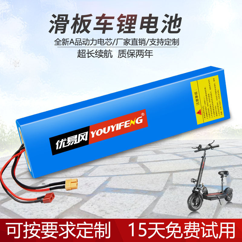 Scooter battery 24V36V48V Alan Shilopl folding car lithium battery walking battery dolphin