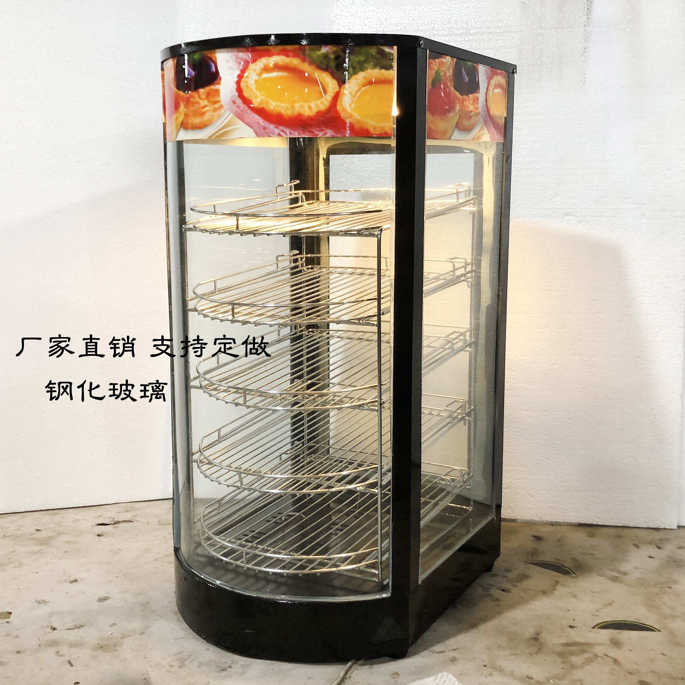 Commercial Small Desktop Egg Tart Burger Fried Chicken Board Chestnut Drink Incubator Commercial Thermostatic Display Heating Insulation Cabinet-Taobao