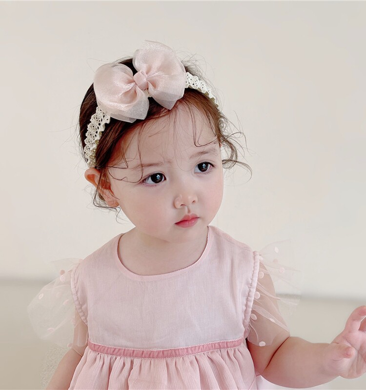 Baby Girl Princess Hair Band Infant Full Moon Bows — 3
