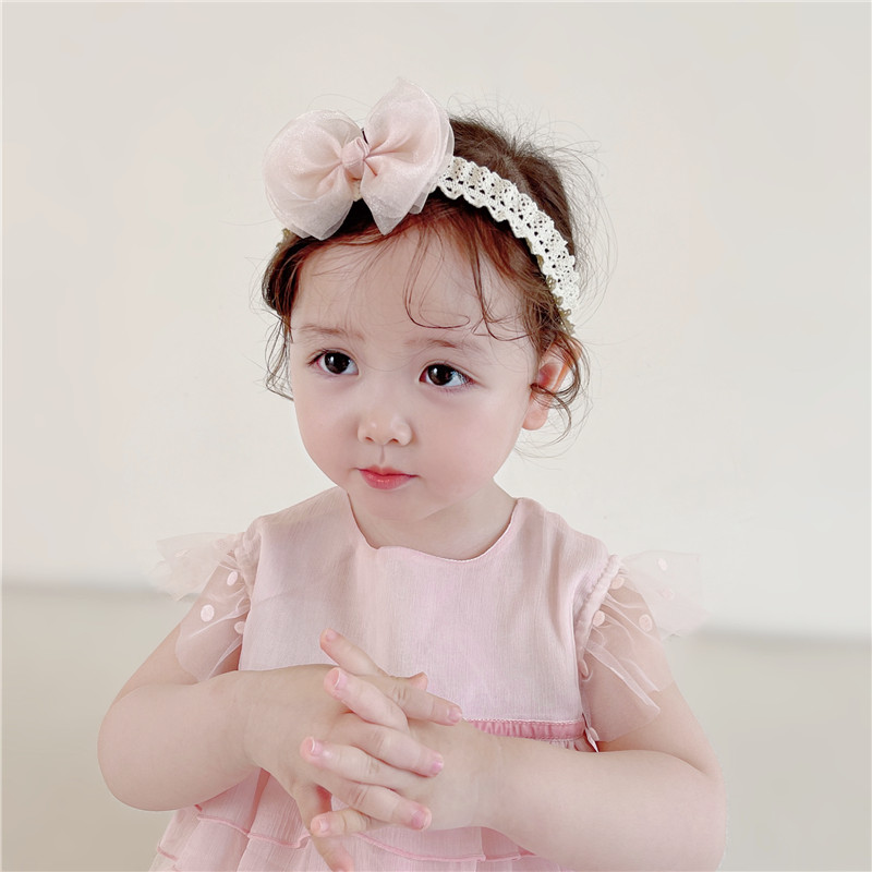 Baby Girl Princess Hair Band Infant Full Moon Bows — 8