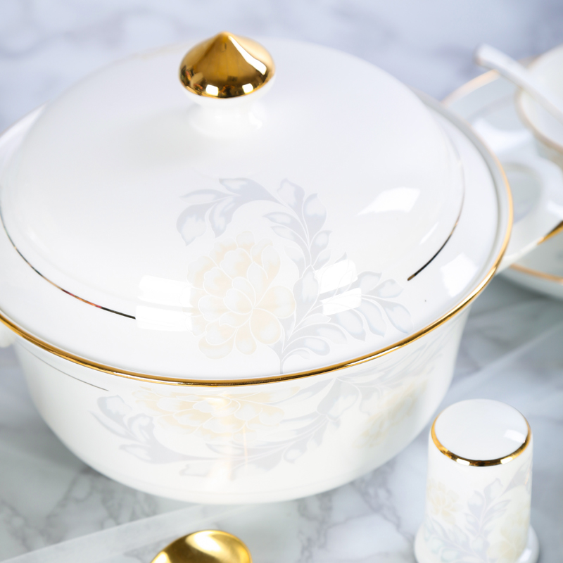 The View of song View of song dynasty jingdezhen European - style ipads China hand paint fashion tableware ceramic bowl dish dish the whole outfit