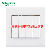 Schneider Switch Socket Chwins Ruyi Series Four Open Double Control Switch EV54