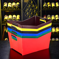 Plastic drop-resistant thick beer basket KTV box Bar ice bucket creative commercial personalized beer barrel