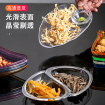 Bar KTV creative snack plate acrylic home Commercial snack plate personalized plastic candy plate cold dish dish