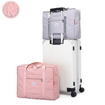 Set bag on trolley case luggage bag luggage bag bag with bag hanging sleeve pull rod bag short-term