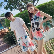 Cặp vợ chồng Hàn Quốc đồ bơi chia áo tắm nữ ba mảnh thời trang thể thao quần đi biển quần bơi nam thân quần phù hợp