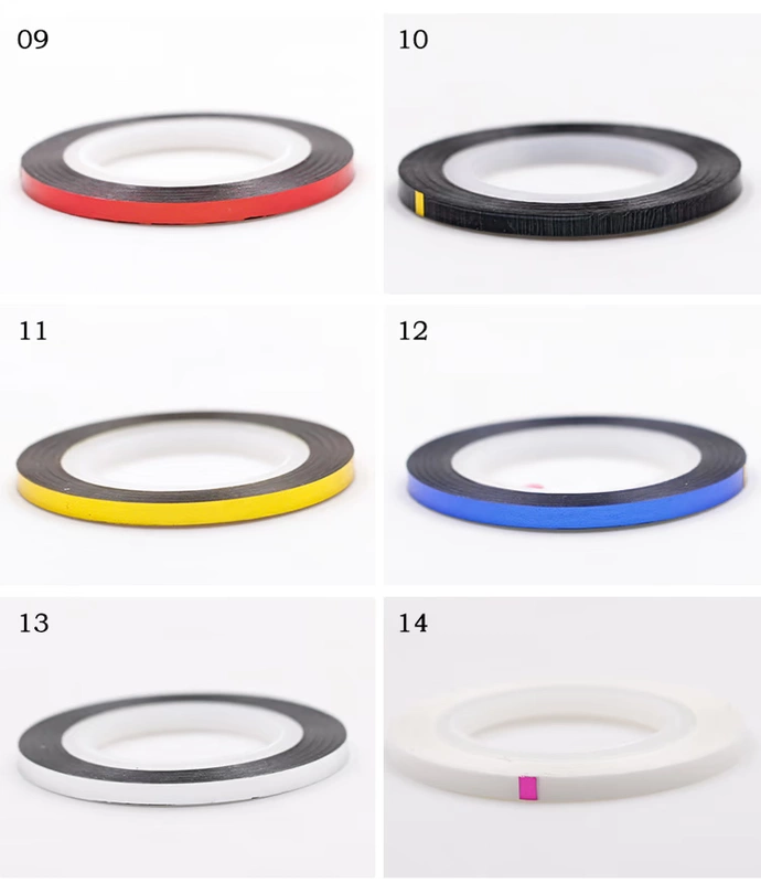 Dụng cụ làm móng tay Pháp dòng vàng và bạc dòng sóng nail sticker đề can laser ảo ảnh nóng dập móng tay trang sức