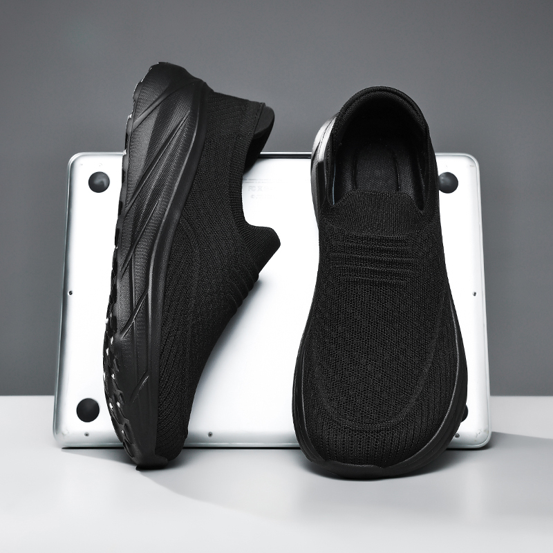 Dun's Fish Wide-Fit Men's Shoes 4E Extra Wide and Extra Large Size Fashionable Mesh Shoes Non-Slip Extra Large Size Comfortable Barefoot Sneakers