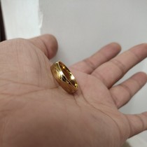 Brass - plated ring mens bronze ring surface laser pattern copper ring necklace - jewelry pendant accessories