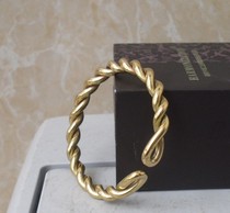 Twist brass bracelet plain brass bracelet simple and generous copper bracelet womens copper bracelet