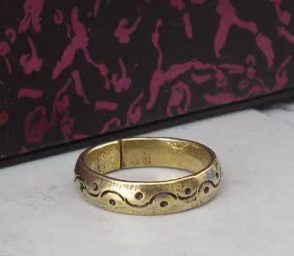 Pure brass ring Handmade pure copper ring ring Vintage copper ring ring Men and women can wear copper rings