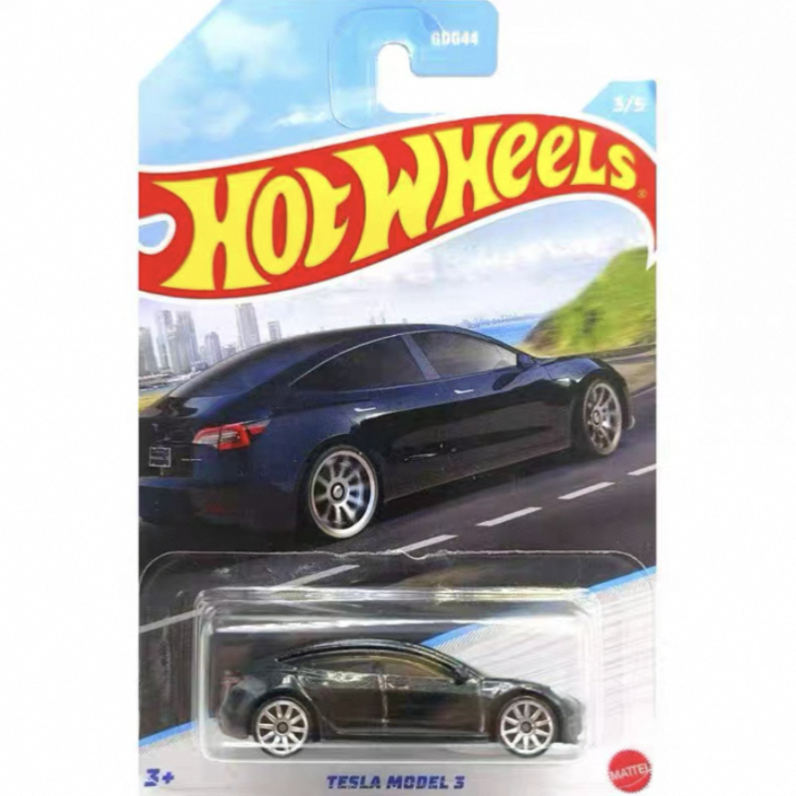 Hot Wheels Gao Pu Modern Tesla Tesla Model 3 1:64 Alloy Car Model