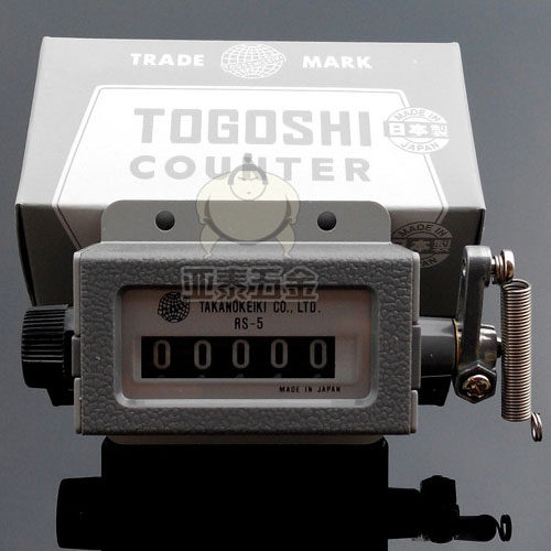 Japan TOGOSHI punch counter RS-5 installation project ratchet tachometer