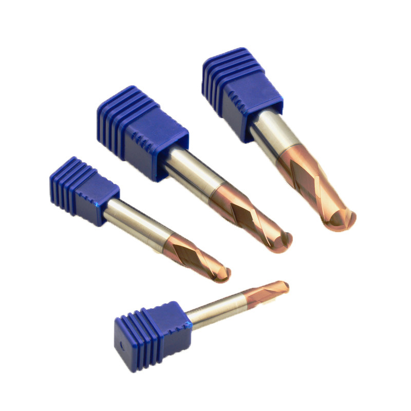CNC tool 65 degree tungsten steel gold coating milling cutter ball cutter R1R2R3R4R5R6 steel stainless steel gong knife
