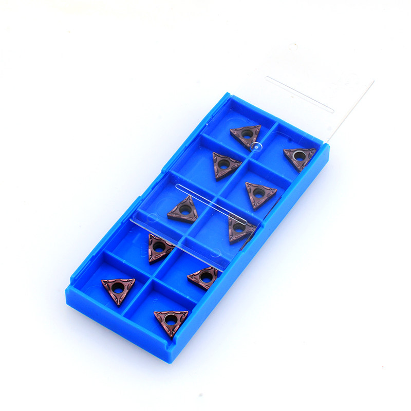 304316 Double phase stainless steel titanium alloy special blade TCMT110204 08 triangular inner bore car cutter head