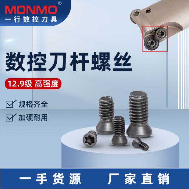 R6 blade screw 12 grade 9 high strength plum screw M4 0*10*D5 7 RPMT1204 knife grain screw