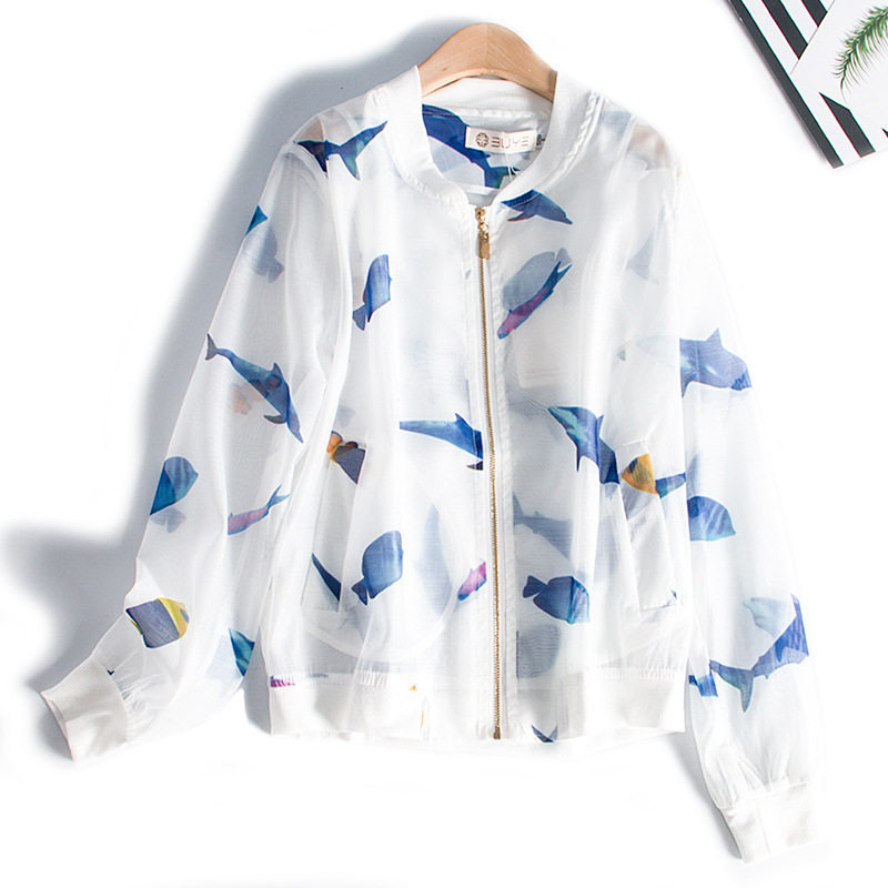 Export Foreign Trade Original Big Brand Scissors French Style Chest Withdrawal Brand 2021 Summer Short Sunscreen Coat Top Coat