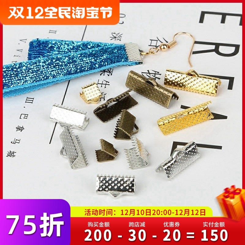 Horse buckle accessories ribbon buckle vest buckle hand necklace leather rope connection buckle cloth earrings diy material horse mouth clip