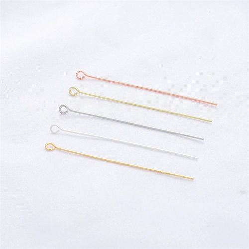Игла для бисера ручной работы, китайская шпилька, серьги, аксессуары, 14 карат, 18 карат