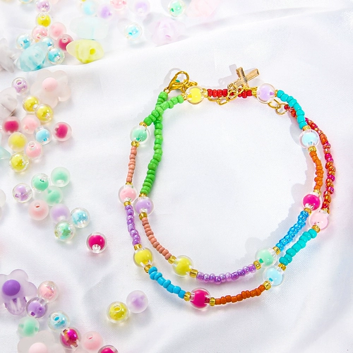 Акриловое украшение-шарик ручной работы, бусины, браслет, ожерелье, аксессуары, DIY