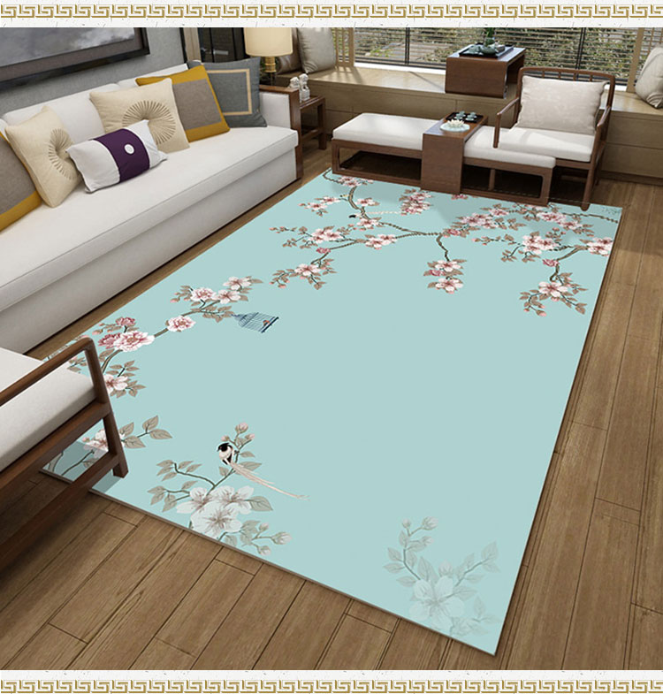 Simple Trung Quốc mới theo phong cách Trung Quốc bàn cà phê thảm pad phòng nhà khách hiện đại sofa phòng ngủ den thảm máy giặt - Thảm thảm trải sàn khổ lớn