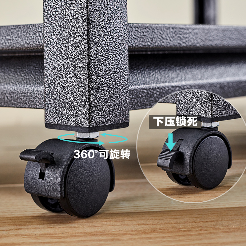 Multi-function rack wheel accessories adjustable pad feet accessories