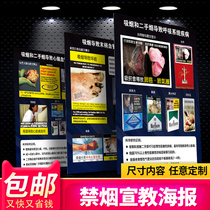 No Smoking World No Tobacco Day Second-hand Smoke Hazard to Human Health Publicity Poster Display Board Wall Chart Wall Sticker