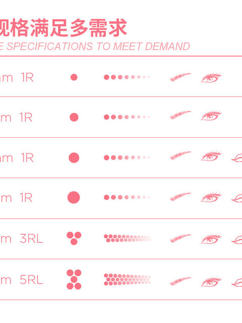 Yd Current Meter Integrated Needle Full Disposable Tattoo Needle Large Cartridge Oblique Cut Embroidery Needle Long Single Needle Naixiuni