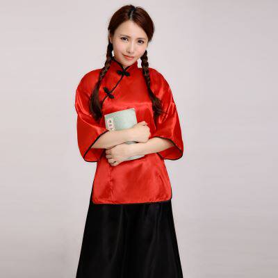Ming Dynasty clothing period shoes Republic of China student clothing men's and women's school uniforms winter clothing literary suits Zhongshan suit chorus
