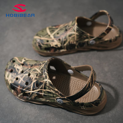 HOBIBEAR Crocs, men's summer beach shoes, toe caps, men's outerwear slippers, women's shoes, parent-child sandals