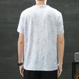 Шелковая быстросохнущая тонкая футболка с коротким рукавом, свободный крой, подходит для подростков, большой размер, цветочный принт